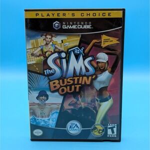 The Sims Bustin' Out (GameCube) - Authentic CIB with Manual - Tested